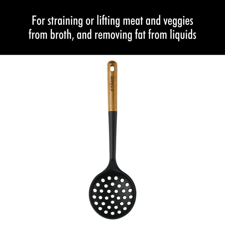 Staub Silicone with Wood Handle Cooking Utensil, Multi-function Spatula  Spoon