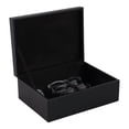 thumbnail image 6 of Faux Leather Decorative Box with Snake Accent for Home Decor - Modern Decor Box and Jewelry Keepsake with Lid for Bedroom Vanity - Storage Organizer for Bathroom Counter - 5", Black & Gold, 6 of 11
