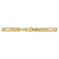 thumbnail image 4 of Solid 14k Yellow Gold 4.75mm Flat Figaro Chain Necklace - with Secure Lobster Lock Clasp 18", 4 of 6