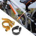 thumbnail image 2 of 1 Juego Bicicleta Asiento Poste Abrazadera RÃ¡pida LiberaciÃ³n Tubo Clip 28.6mm Dorado Tono Unique Bargains Abrazadera Poste SillÃ­n Bicicleta, 2 of 6