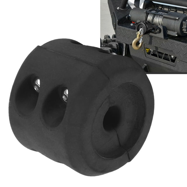 Winch Rope Hook Stopper, Wide Application Rubber Winch Stopper Safe with Hex Wrench for ATV UTVs ORVs SUV