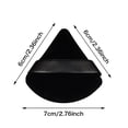thumbnail image 3 of 12 Pieces Powder Puff Face Triangle Powder Puffs for Loose Powder Body Powder Cosmetic Foundation Makeup Sponge Beauty Makeup Tool(Black, Flesh), 3 of 5