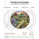 thumbnail image 4 of Acrylic Puzzle Pendant Sunshade Window Hanging Plates, 4 of 9