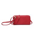 thumbnail image 2 of XB Womens RFID Blocking Crossbody Wallet Dual Zipper Card Holder Phone Clutch Leather Wristlet Handbags, 2 of 4