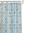 thumbnail image 3 of Bath Bliss 70" x 72" Scale Design PEVA Shower Curtain in Blue, 3 of 4