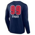 thumbnail image 3 of Men's Spencer Strider Navy Atlanta Braves Fastball Player Name & Number Long Sleeve T-Shirt, 3 of 3