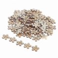 thumbnail image 1 of 3x100 Pieces Blank Flower Wooden Ornaments Crafts Diy Festival Party Decor, 1 of 5
