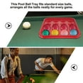 thumbnail image 3 of SHINYPASING Pool Storage Box Billiard Balls Display Case Red PP Simple And Design 1Set, 3 of 6