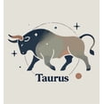 thumbnail image 5 of Taurus Zodiac Sign Adult Sand Long Sleeve Hoodie-3XL, 5 of 6
