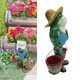 thumbnail image 5 of de resina de estatua de jardín de trabajo duro lindo al aire libre ornamentos, artesanía hecha a mano Baoblaze Flowepot al aire libre, 5 of 8