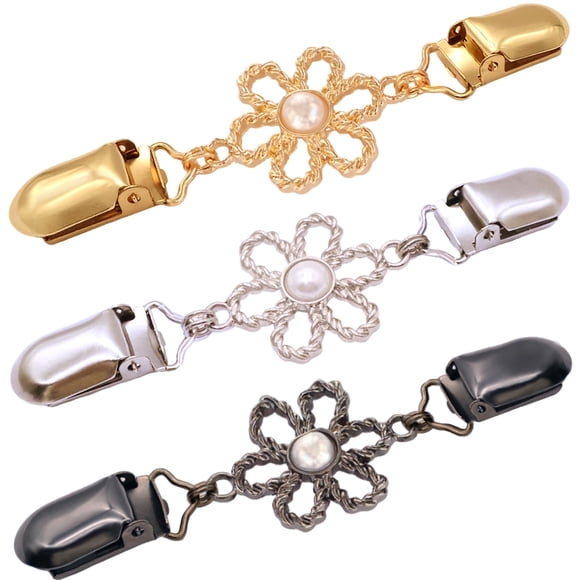3 Pzas Clips Ajustadores de Cintura Vintage Clip para Suéter Vestido Cinch Chal Cárdigan Suéter Camisa Pantalón Clip Ajustador para Ropa de Mujer