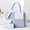 D808-5Blue, variant on Large Capacity Designer Handbag Set for Women Spliced Design for Women with Shoulder Strap Women's Top-handle Handbags with Built in Wallet