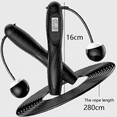 thumbnail image 2 of Jump Rope, Ropeless Jump Rope, Jump Rope Counter, Speed Jump Rope, Jump Rope For Kids, Adult - black, 2 of 5