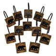 thumbnail image 4 of Set of 12 BLACK BEAR Shower Curtain Hooks, by DeLeon Collections, 4 of 5