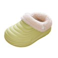 thumbnail image 4 of QSAWXQZ Kids' Plush Lined Clog Slippers Removable Liner EVA Sole Indoor House Shoes, 4 of 9