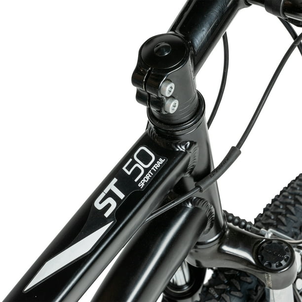Decathlon Rockrider ST50, 21 Speed Aluminum Mountain Bike, 26", Unisex, Black, Small -