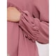 thumbnail image 5 of Blusa de maternidad para mujeres Inspire Chic, tops de corte alto-bajo, cuello en V, estilo babydoll, con botones, de manga larga, con linterna, plisada, fruncida y con volantes, embarazo, 2XL, rosa, 5 of 6