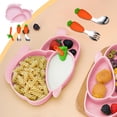 thumbnail image 1 of RuiJiao Clearance Shaped Siliconer Divided Dinner Multifunctional Children's Non Slip Tableware Set Easy To Clean Dishwasher And Microwave Safe, 1 of 6