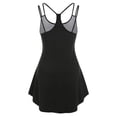 thumbnail image 3 of QELUSQELUS Women Camisole Round Neck Sleeveless Dual Strap Cut Out Outwear Beach Tank Top, 3 of 5