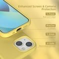 thumbnail image 3 of Compatible with iPhone 13 Mini Case, Liquid Silicone Gel Rubber Cover with Microfiber Lining, Full Body Drop Protection Phone Case for iPhone 13 5.4 Inch(2021), Yellow, 3 of 13