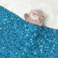 thumbnail image 2 of Rocae Blue Glitter for Pet Blanket Dog Blanket Cat Blanket Soft Sleep for Small Medium Pet-Large, 2 of 8
