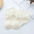 thumbnail image 4 of iaksohdu 1Pair Lace Socks Soft Comfortable Breathable Kids Ruffle Socks for Dancing, 4 of 8