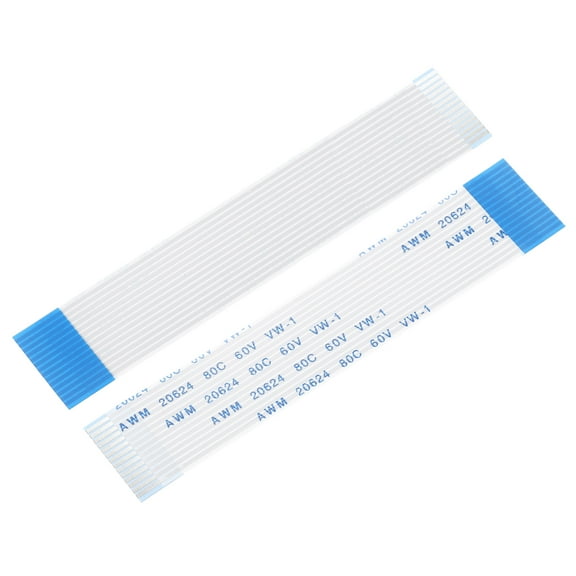 Uxcell Flexible Flat Cable, 100mm 1mm Pitch 14 Pins FPC FFC Flexible Ribbon Cable for LCD TV Car Audio DVD Player 5Pcs (B Type)