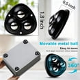 thumbnail image 3 of 20 Pack Self Adhesive Caster Wheels 1 Inch for Furniture Mop Bucket, Load Capacity 28LBS Per Wheel, Low Profile Swivel Wheels for Small Appliance Storage Bins(Black), 3 of 9