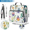 thumbnail image 3 of ALAZA Zipper Binder Watercolor Ladybugs Leaves 3 Ring Trapper Keeper File Folder Organizer Bag, 3 of 8