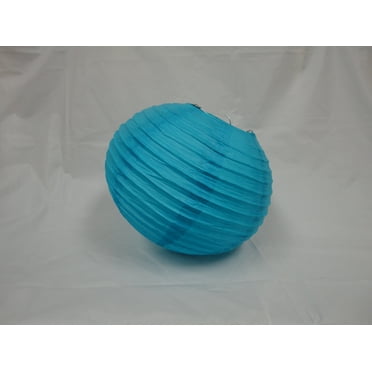 10" TURQUOISE CHINESE PAPER LANTERNS 10 COUNTS