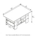 thumbnail image 2 of Furinno Andrey Coffee Table with Bin Drawer, Americano/Medium Brown 11158AM/MBR, 2 of 6