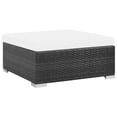 thumbnail image 4 of vidaXL Patio Furniture Set 6 Piece Outdoor Sofa with Coffee Table Poly Rattan, 4 of 9