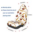 thumbnail image 3 of Wukai Baseball Sport Full Set Car Seat Covers with Soft Padding Universal Auto Front Seats Protector and Cushion Mat, 3 of 5