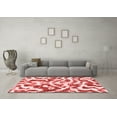 thumbnail image 3 of Ahgly Company Machine Washable Indoor Rectangle Abstract Red Modern Area Rugs, 8' x 10', 3 of 4
