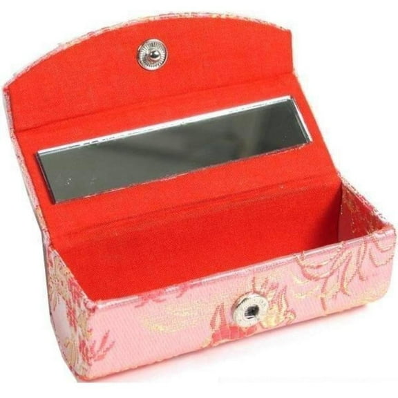 Brocade Lipstick Case & Mirror Cosmetics Makeup Compact by FindingKing