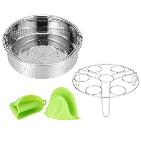 

Henmomu Food Steamer Basket Egg Rack Set Accessories For Pressure Cooker Electric Fryer Kitchen Utensil Fryer Steam Rack Egg Rack