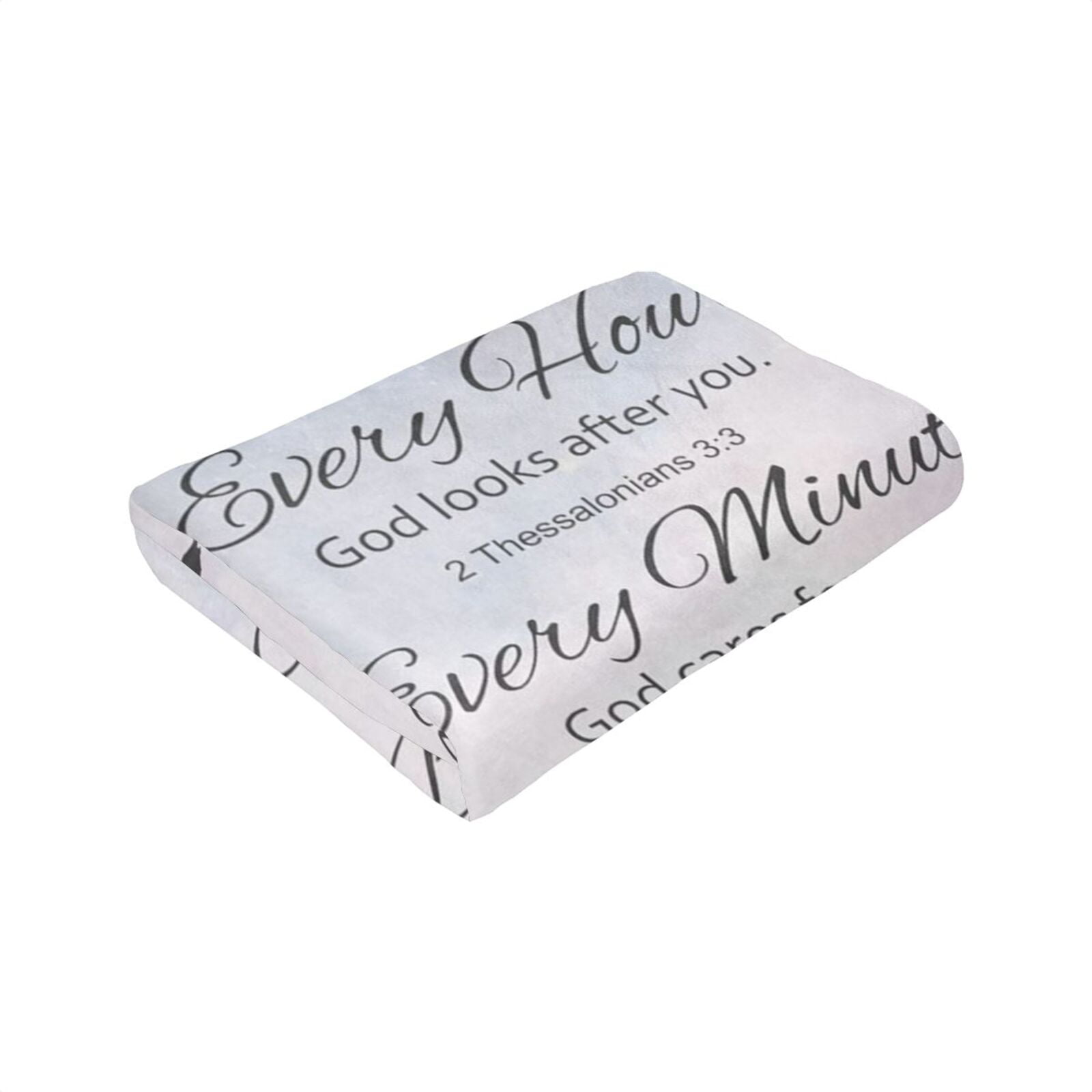 Wijzvio Religious Gifts For Women Throw Blanket Soft Fuzzy Fleece Blanket For Couch Bed Living Room Decoration 50"X40"