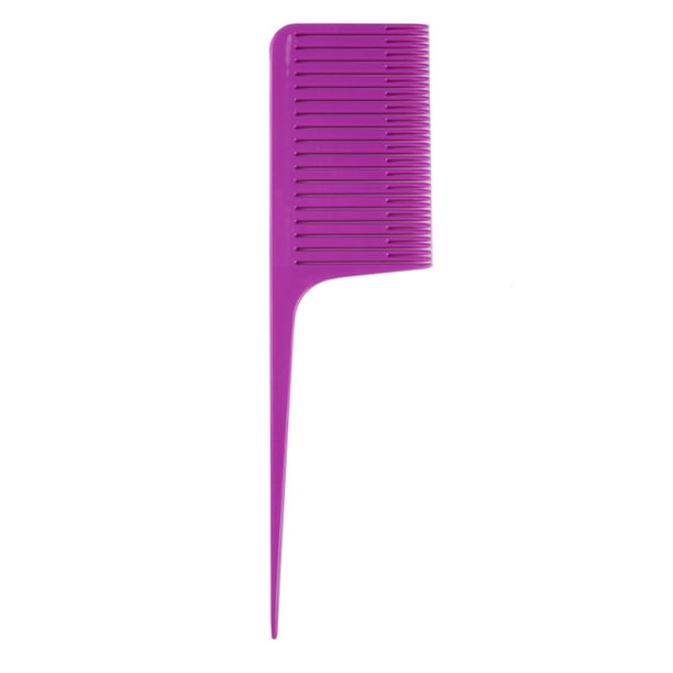 Jumpingount Peine para teñir tejido seccionado resaltando peines de cola Hairbursh salón de peluquería DIY estilismo hogar barbería regalos púrpura Type3 NO3 Jumpingount CE011624-03