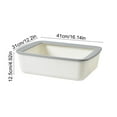 thumbnail image 3 of Large Cat Litter Box Kitten Litter Pan Rabbit Plastic Litter Tray for Easy Cleaning, Hamster/Guinea Pig/Hedgehog Travel Toilet Pan (White), 3 of 6