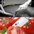 thumbnail image 4 of Myvit Ceramic Knives Set for Kitchen,11-Piece Chef Vegetable Fruit Paring Knifes with Cover, 6" Serrated Fruit Peeler,6",5",4",3" in Gray, 4 of 9