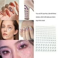 thumbnail image 2 of Vogacara Ojo cuerpo cara gemas pegatinas de diamantes de imitación autoadhesivo sin pegamento maquillaje joyería accesorio DIY fiesta favores para Tratamientos faciales Blanco Vogacara CE013625-02B, 2 of 6