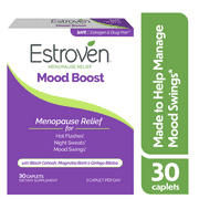 Estroven Mood Boost for Menopause Relief Caplets with Black Cohosh, 30 Count