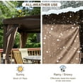 thumbnail image 6 of Domi Outdoor Living 8' x 12' Hardtop Lean-to Gazebo, Wall-Mounted with Galvanized Steel Roof Wall Pergola with Aluminum Frame, Curtains and Netting, for Patio, Deck, Garden, Backyard, 6 of 9