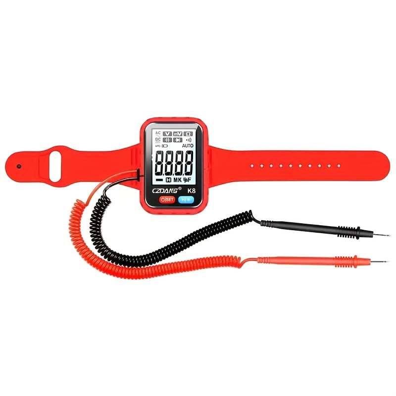 1pc Mini Style Wearable Wristband with a Digital Multimeter Tester That Can Measure DCV, ACV Resistance Continuity, Compact and Portable