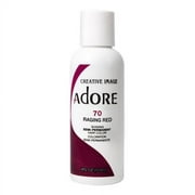 Adore Semi-Permanent Haircolor #070 Raging Red, 4 Oz, 2 Pack