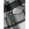 thumbnail image 6 of Aunavey Toddler Baby Boy Girls Hoodie Plaid Flannel Hooded Long Sleeve T-Shirt Tops Kid Clothes 1-6T, 6 of 8