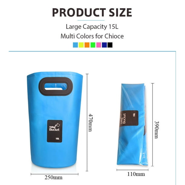 Outdoor convenient folding bucket fishing bucket car folding bucket