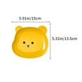 thumbnail image 3 of Teddy Bear Spitting Household Dining Table Garbage Tray, Transparent Plastic Fruit Candy Tray, Multifunctional for Parties Family Gatherings, Easy to Clean, 3 of 6