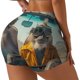 thumbnail image 1 of Fotbe Desert Monkeys Drive Shorts Sin Costuras – Shorts Deportivos de Cintura Alta para Mujer, Elásticos para Gimnasio, Yoga, Running o Ciclismo-X-Large, 1 of 8