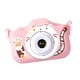 thumbnail image 3 of Cámara digital infantil, diseño compacto, juguete para niños y niñas, cámara de autorretratos para fiestas y eventos especiales gatito rosa, 3 of 9